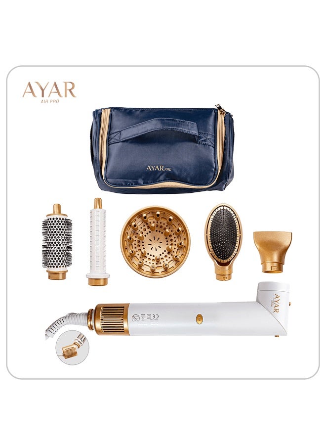 Ayar Pro Hair Dryer Set - White - Image 1